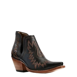 Ariat Ladies Dixon Brooklyn Black Western Ankle Boots 10029653