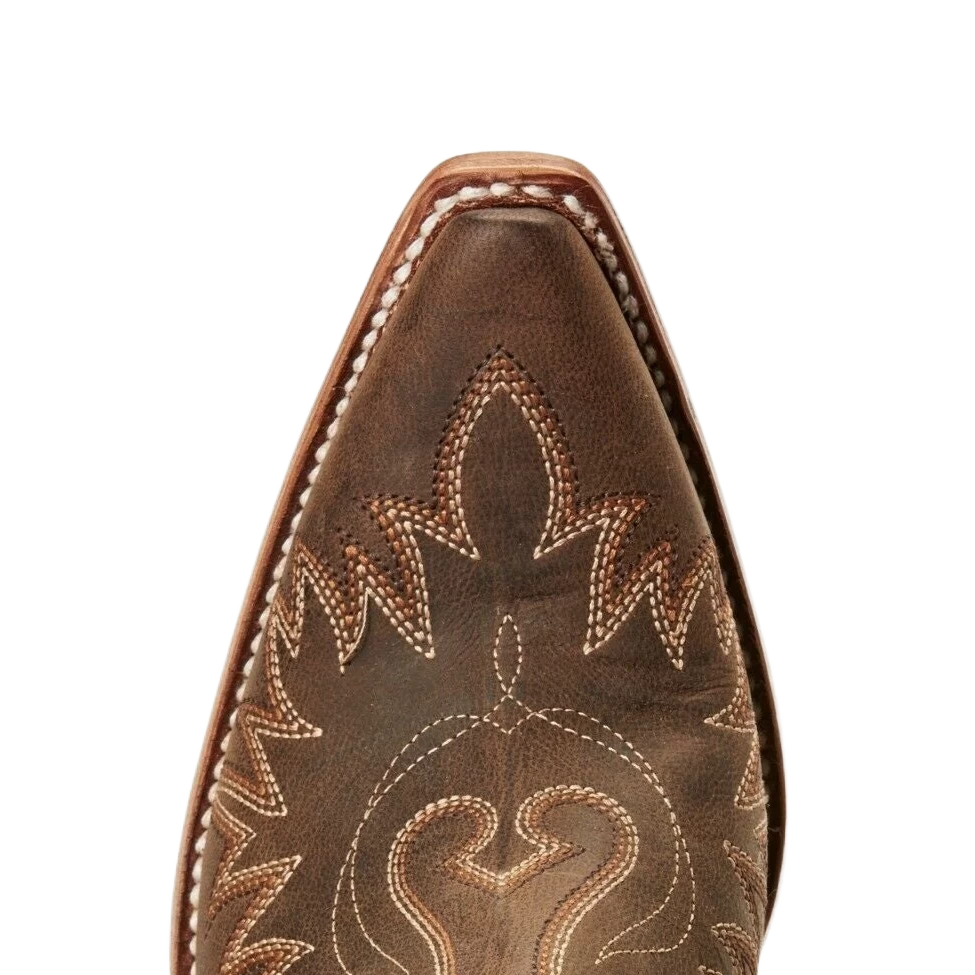 Ariat Ladies Dixon Weathered Brown Western Ankle Boots 10027282 - Image 2