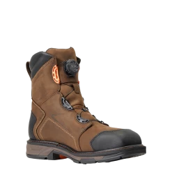 Ariat Men's Workhog XT8" BOA H2O Chocolate Brown Boots 10038922