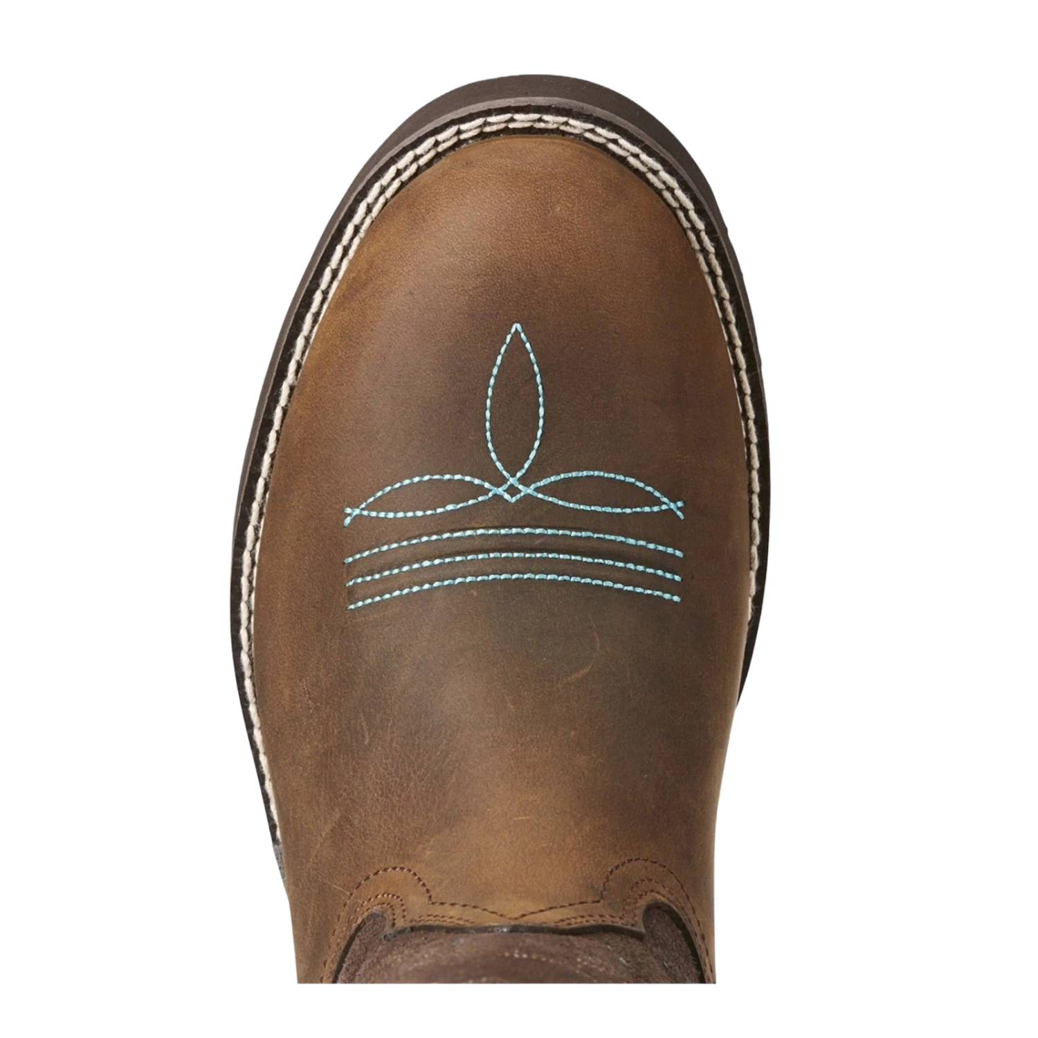 Ariat Ladies Delilah Round Toe Distressed Brown Boots 10021457 - Image 2