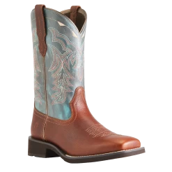 Ariat Ladies Delilah Spiced Cider & Teal River Boots 10042420