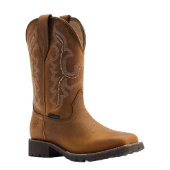 Ariat Ladies Unbridled Rancher H2O Oily Distressed Tan Boots 10044437