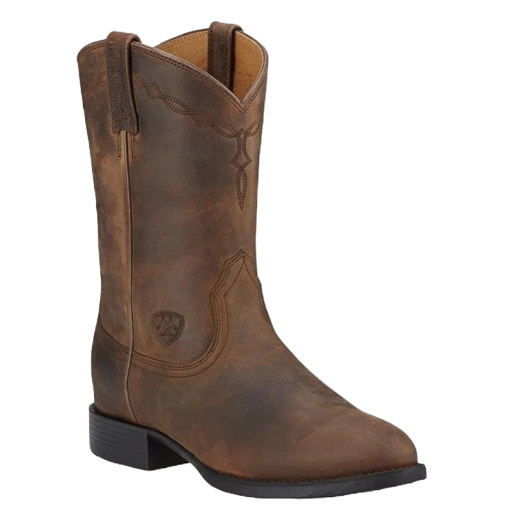 Ariat Ladies Heritage Roper Distressed Brown Boot 10000797