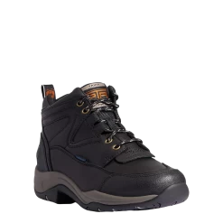 Ariat Ladies Terrain Waterproof H2O Black Lace Up Boots 10038423