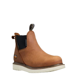Ariat Ladies Rebar Wedge Chelsea Aged Honey Composite Round Toe Boots 10042564