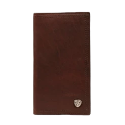 Ariat Dark Copper Bi-fold Rodeo Wallet W/ Small Shield Logo A35118283