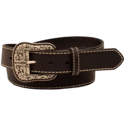 Ariat Ladies Black Heavy Stitch Edge Belt A1523401
