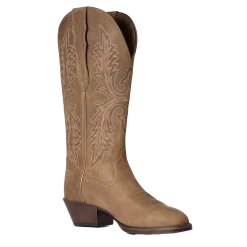 Ariat Ladies Heritage Tan Bomber Elastic Wide Calf Boots 10038337