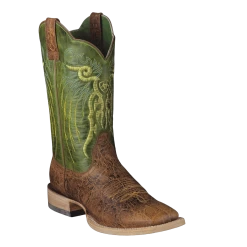 Ariat Men's Mesteno Adobe Clay Neon Lime Boot 10006841
