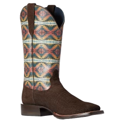 Ariat Men's Pendleton Circuit Dark Coffee Night Dance Boot 10038228