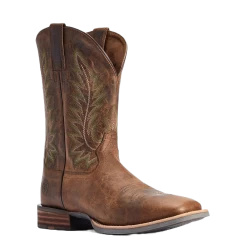 Ariat Men's Ridin' High Pecan Brown Square Toe Boots 10042468