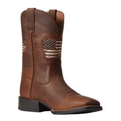 Ariat Men's Sport All Country Cliff Brown Square Toe Boots 10040275