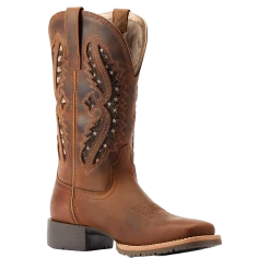 Ariat Ladies Hybrid Rancher VentTEK Distressed Tan Boots 10044473