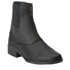 Ariat Ladies Performance Scout Paddock Black Zip-up Boots 10012741
