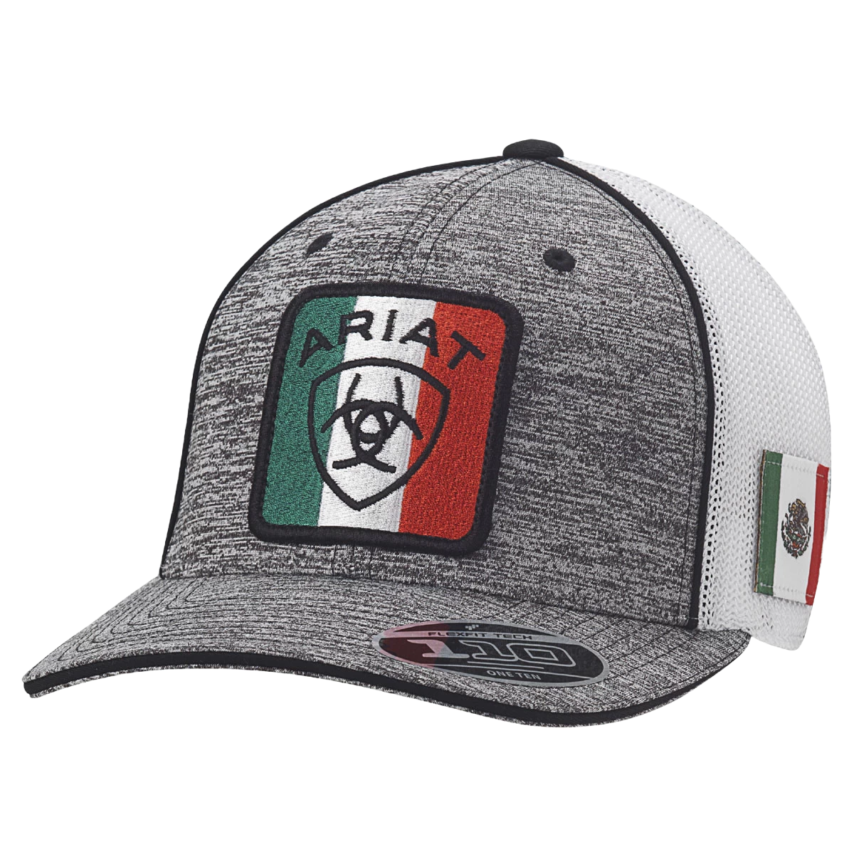 Ariat® Men's Mexico Flag Heather Grey Snapback Hat A300015106