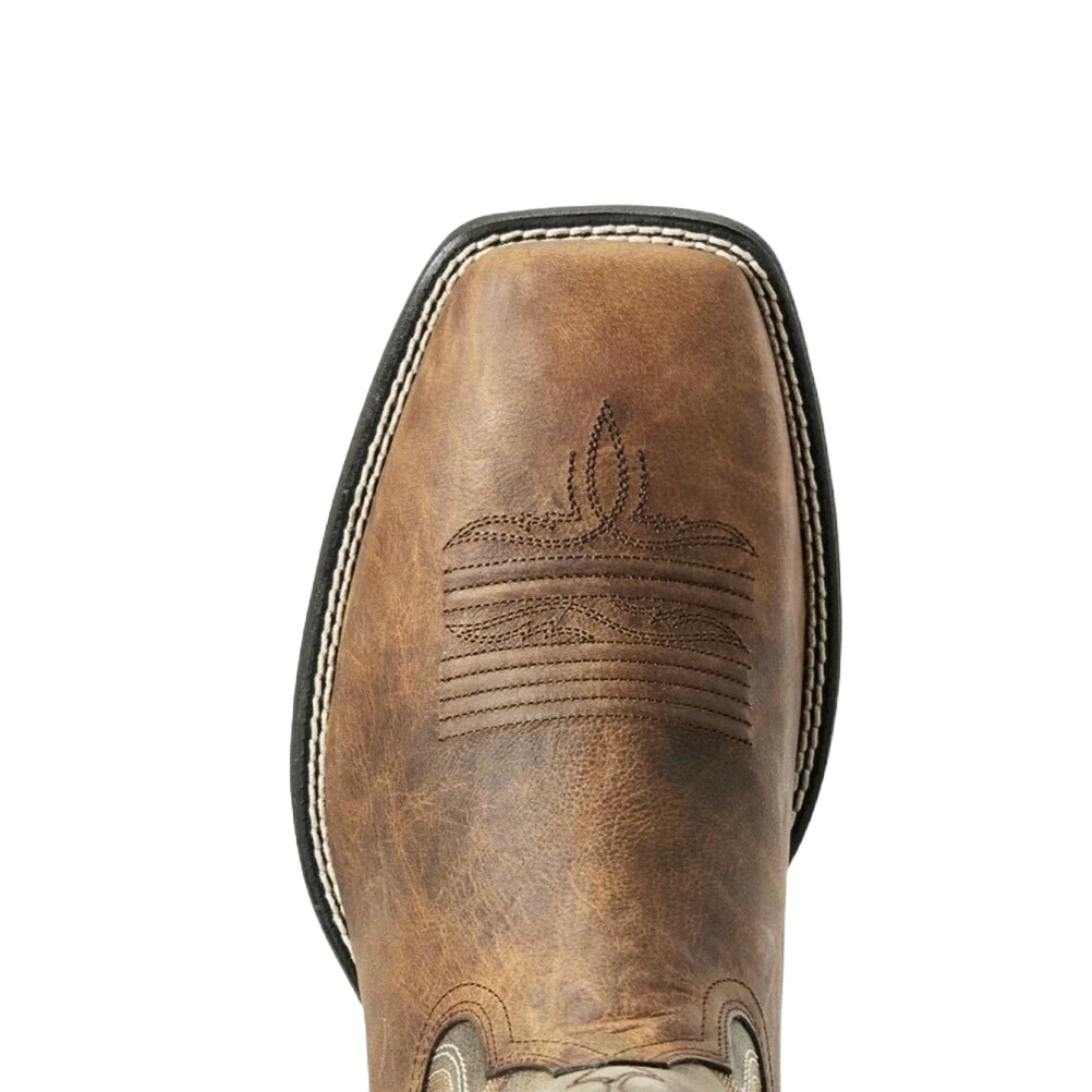 Ariat Men's Sorrel Crunch & Army Green Amos Boots 10029688 - Image 2