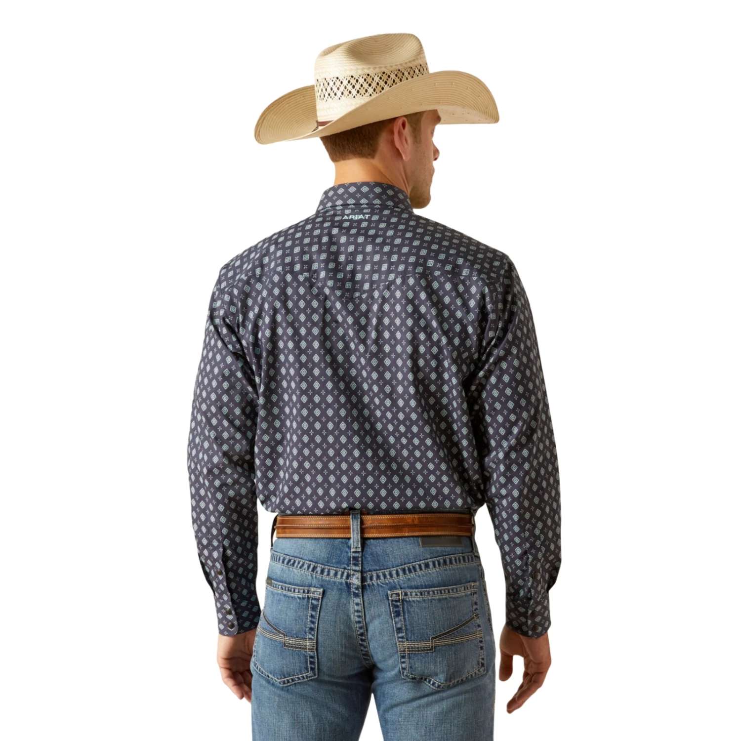 Ariat Men's Everly Classic Fit Mood Indigo Snap Button Down Shirt 10051351 - Image 2