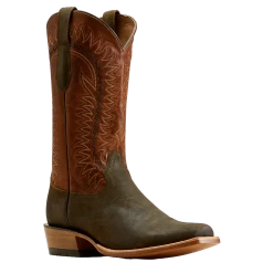 Ariat Men's TEKSTEP Futurity Time Olive & Copper Western Boots 10047717