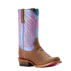 Ariat Ladies Futurity Dash Scratched Tan Western Boot 10053808