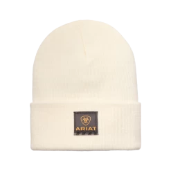 Ariat Men's Rebar Natural White Work Beanie 10053448