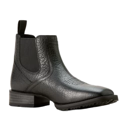 Ariat Men's Hybrid Low Boy Chelsea Black Adobe Boots 10060772