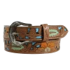 Ariat Ladies Hand Painted Floral Western Belt A1590308