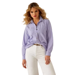 Ariat Ladies Real Billie Jean Lavender Shirt 10055213