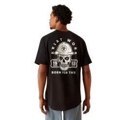 Ariat Men's Rebar Cotton Strong Hardhead Graphic Black Work T-Shirt 10054445