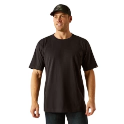 Ariat Men's Rebar Cotton Strong™ Standard Black Work T-Shirt 10054585