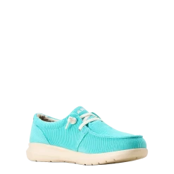Ariat Ladies Hilo Turquoise Corduroy Shoe 10053702