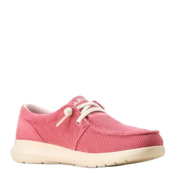 Ariat Ladies Hilo Pink Corduroy Shoe 10053701