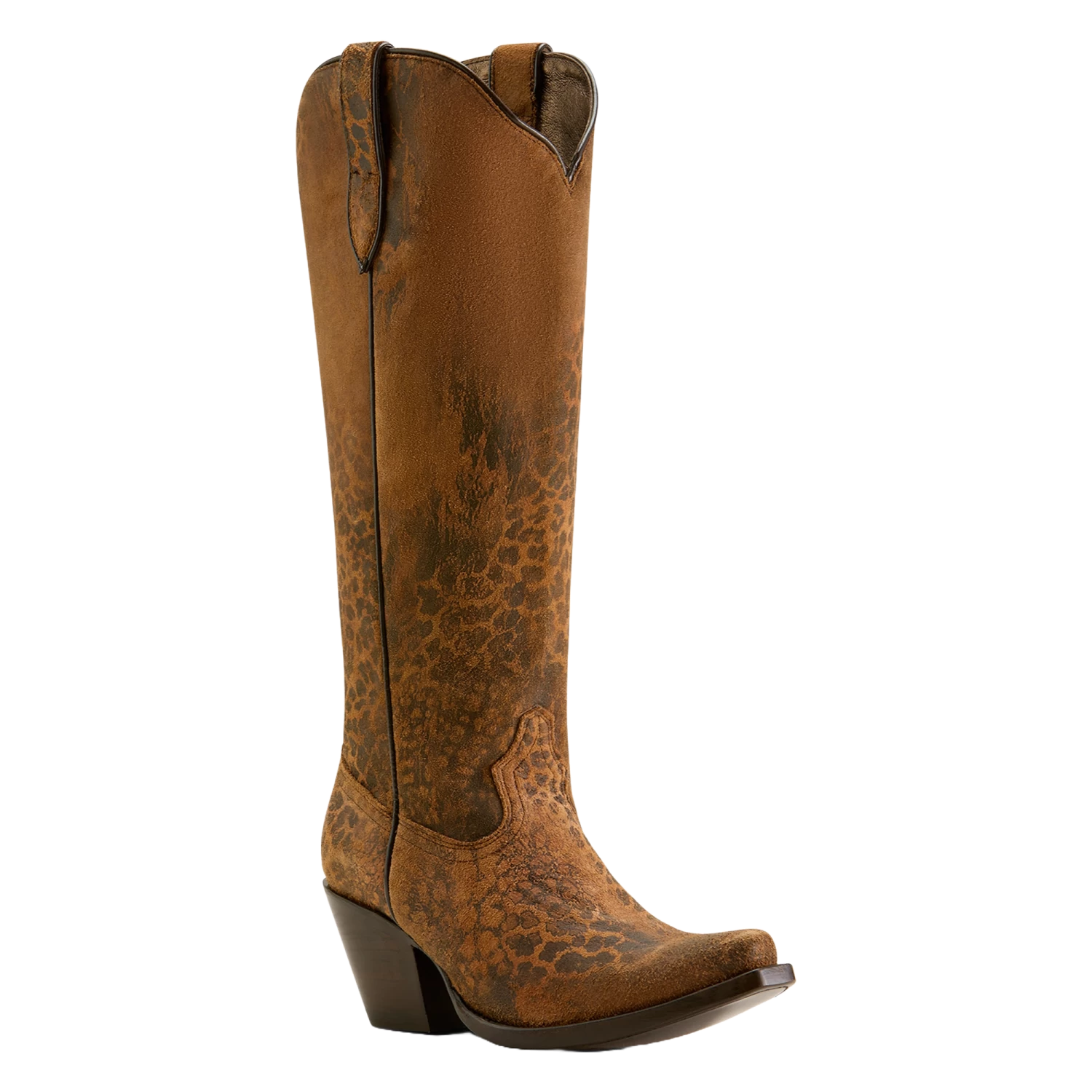 Ariat Ladies Casanova X Toe Distressed Leopard Western Boot 10063993