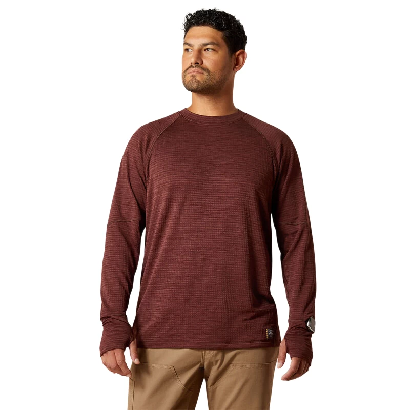 Ariat Men's Rebar Gridwork Bitter Chocolate Crewneck T-Shirt 10062327