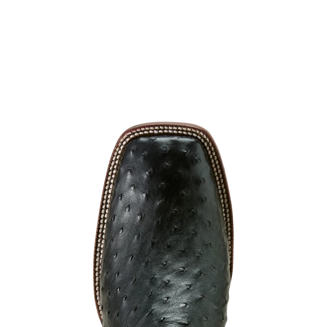 Ariat Men's Classic Cash Black Full Quill Ostrich Western Boots 10063776 - Image 2