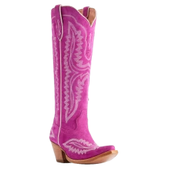 Ariat Ladies Casanova Haute Pink Suede Western Boots 10046859