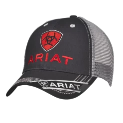 AriatÂ® Men's Black & Red Logo Snapback Ball Cap 1515866