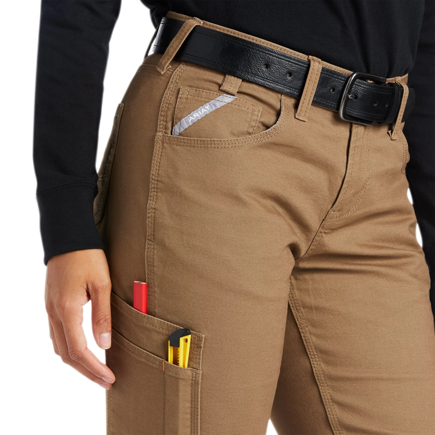 Ariat® Ladies Rebar DuraStretch Made Tough Field Khaki Pant 10039150 - Image 3