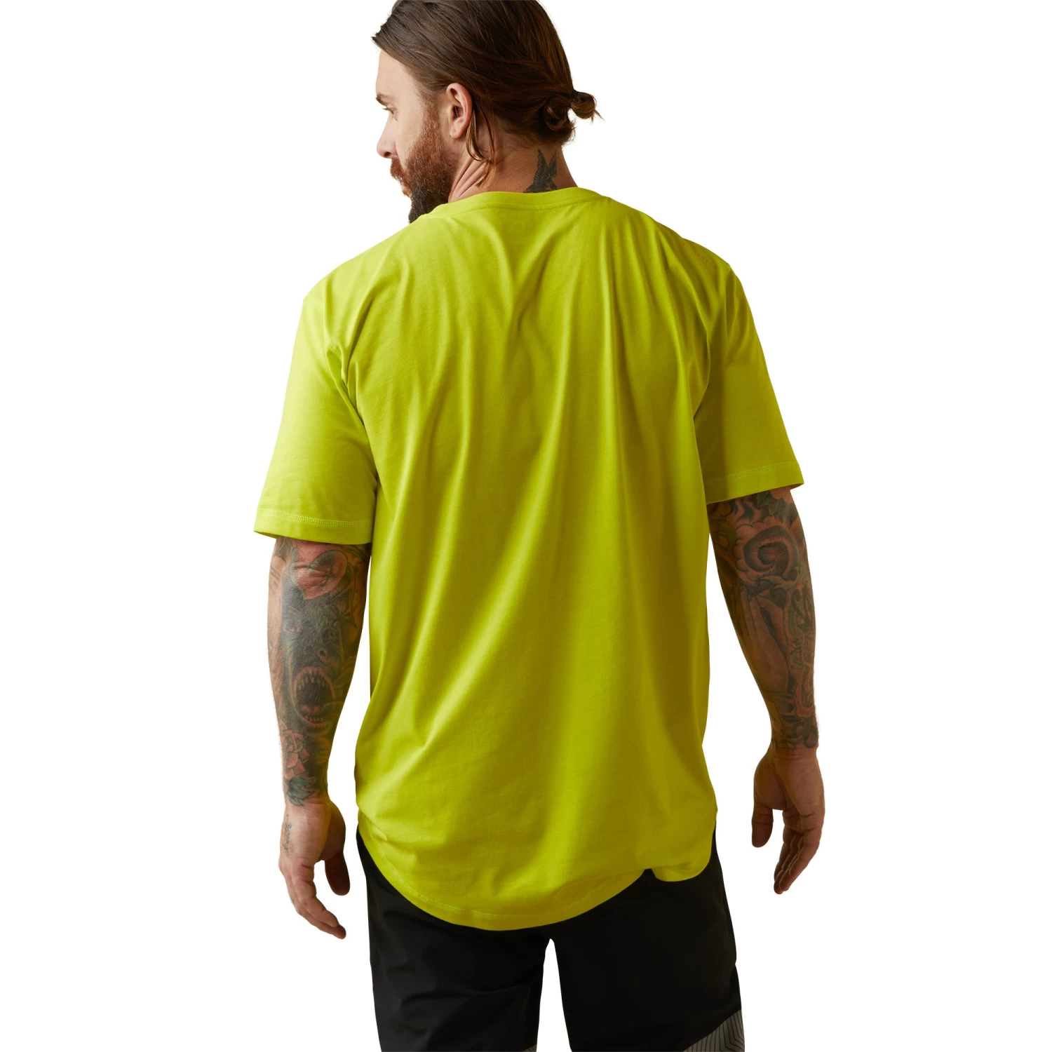 Ariat® Men's Rebar Workman Sulphur Springs Yellow T-Shirt 10043535 - Image 2