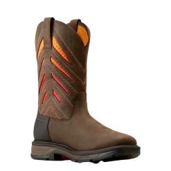 Ariat Men's WorkHog XT VentTEK Waterproof Iron Coffee Work Boot 10044504
