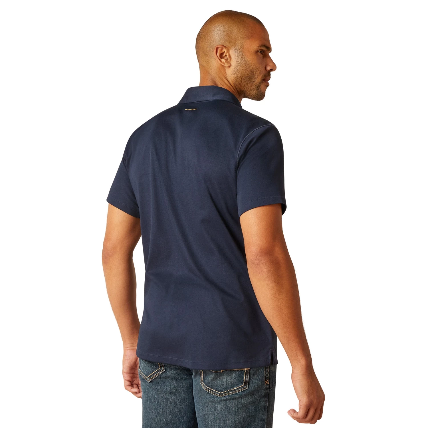 Ariat Men's Rebar Foreman Navy Polo Shirt 10048615 - Image 2