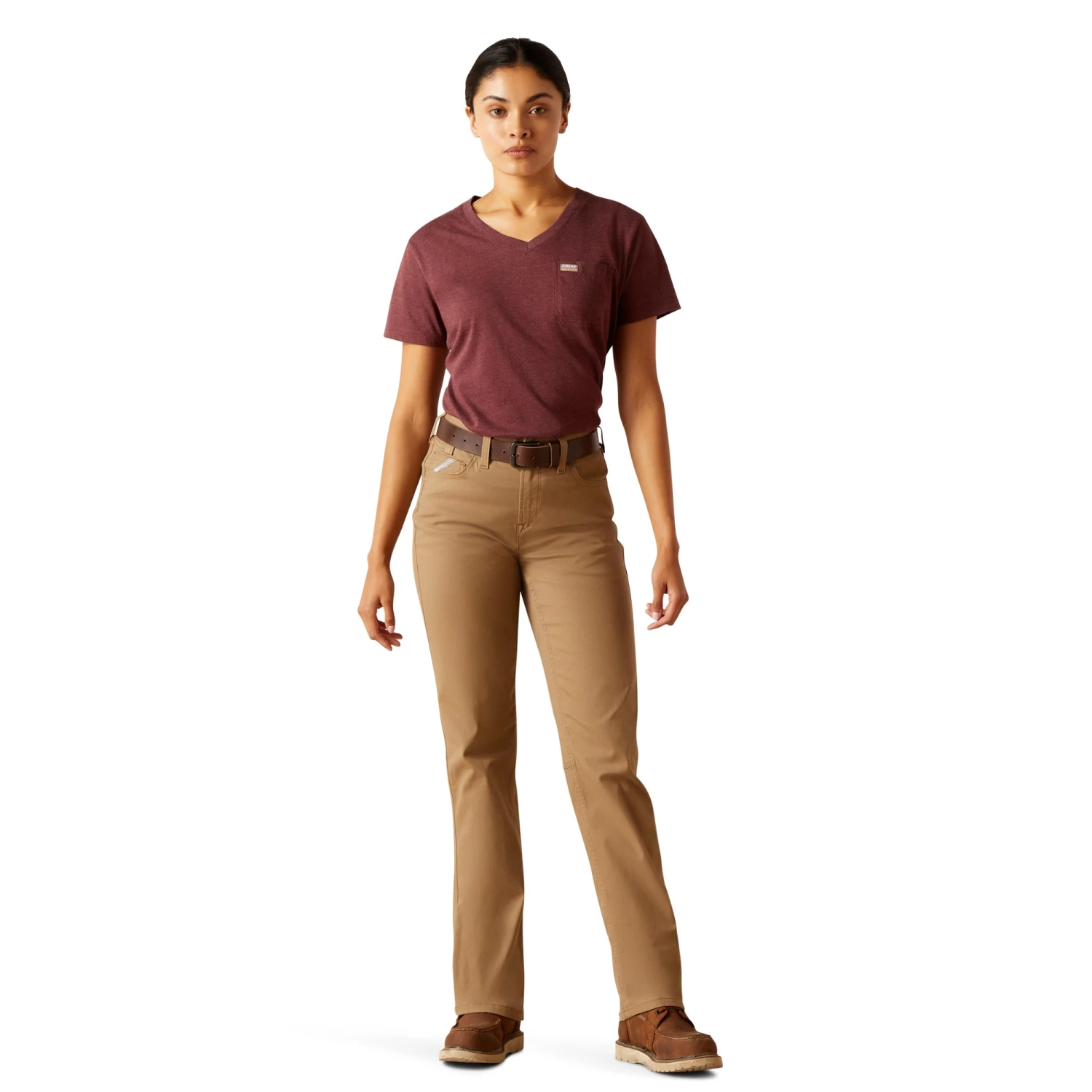 Ariat Ladies Rebar Made Tough™ Straight Leg Khaki Work Pants 10050622
