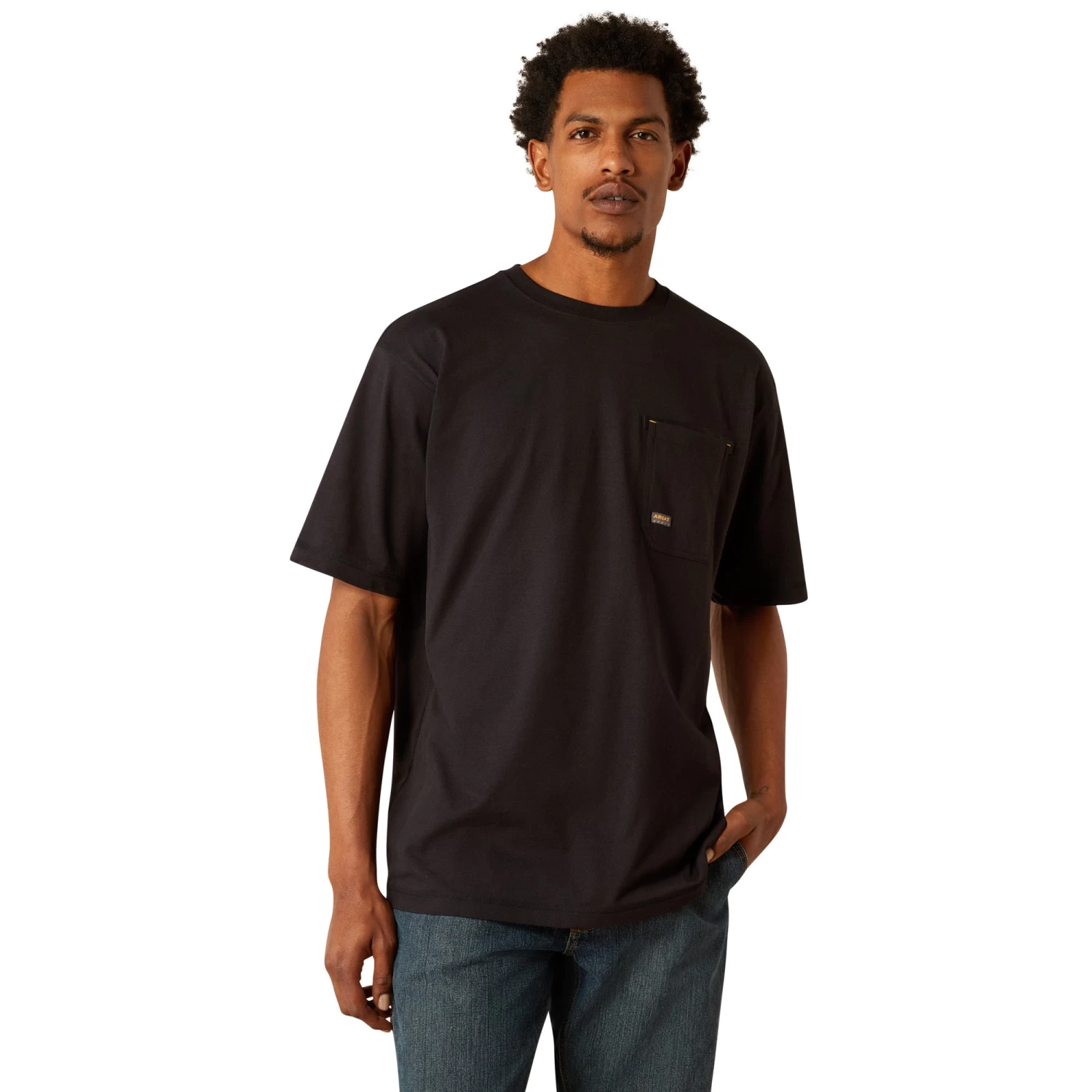 Ariat Men's Rebar Workman Brickyard Black Graphic T-Shirt 10054430 - Image 2