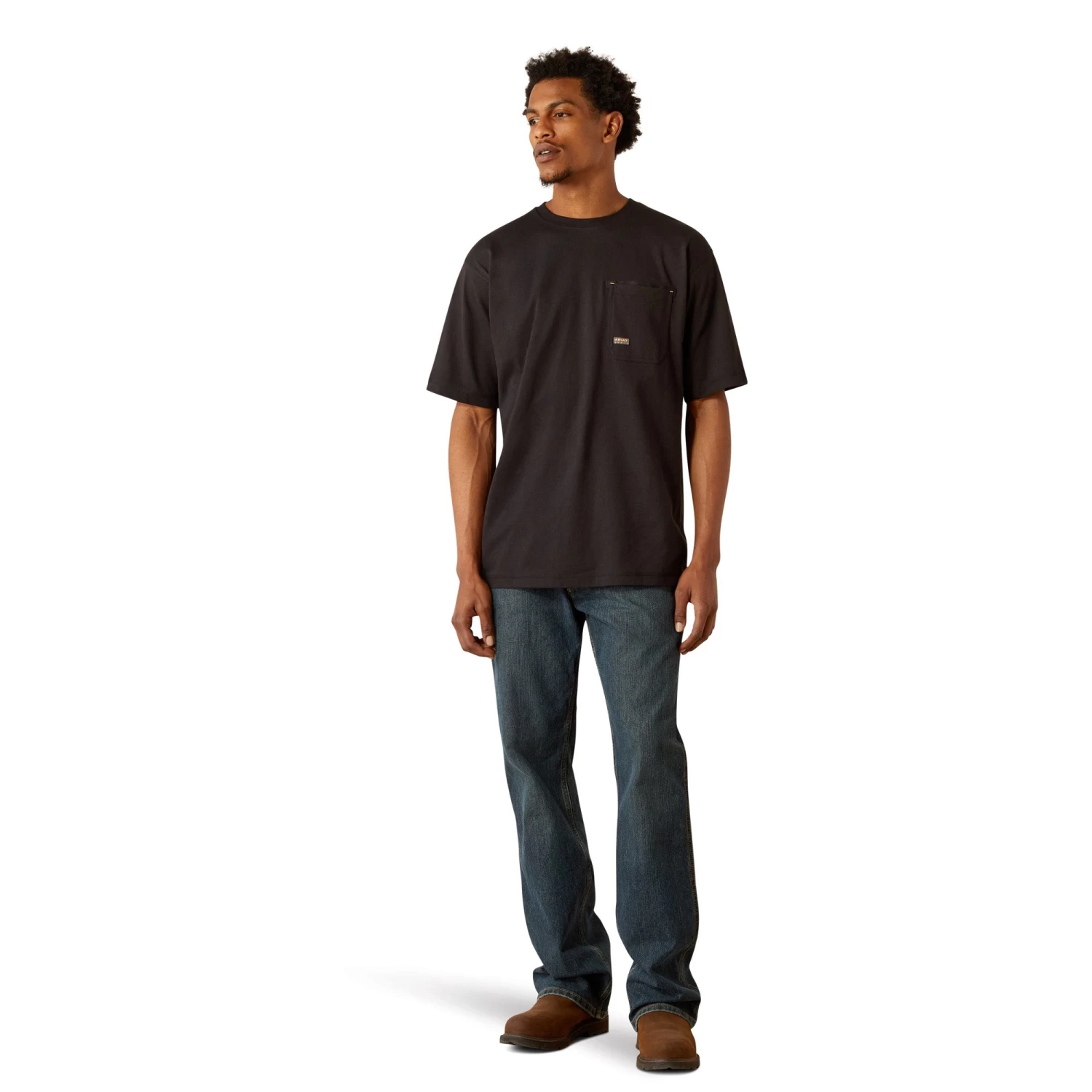 Ariat Men's Rebar Workman Brickyard Black Graphic T-Shirt 10054430 - Image 3