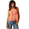 Ariat Ladies Desert Club Chili Orange Tank Top 10058776
