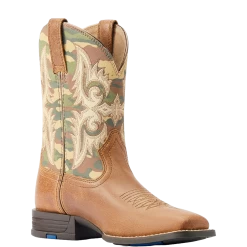 Ariat Children's Lonestar Wicker Brown Western Boots 10044404