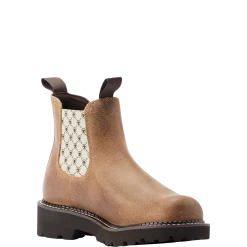 Ariat Ladies Fatbaby Twin Gore Antique Mocha Suede Boots 10044408