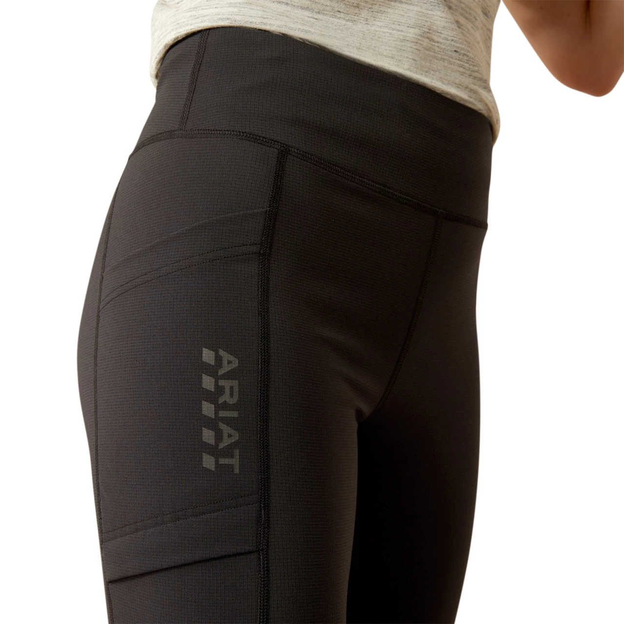 Ariat Ladies Rebar Lightweight Black Leggings 10058778 - Image 4