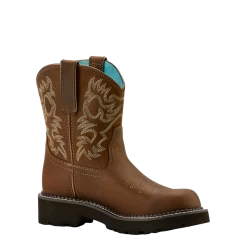 Ariat Ladies Fatbaby Embroidered Sassy Brown Western Boot 10061281