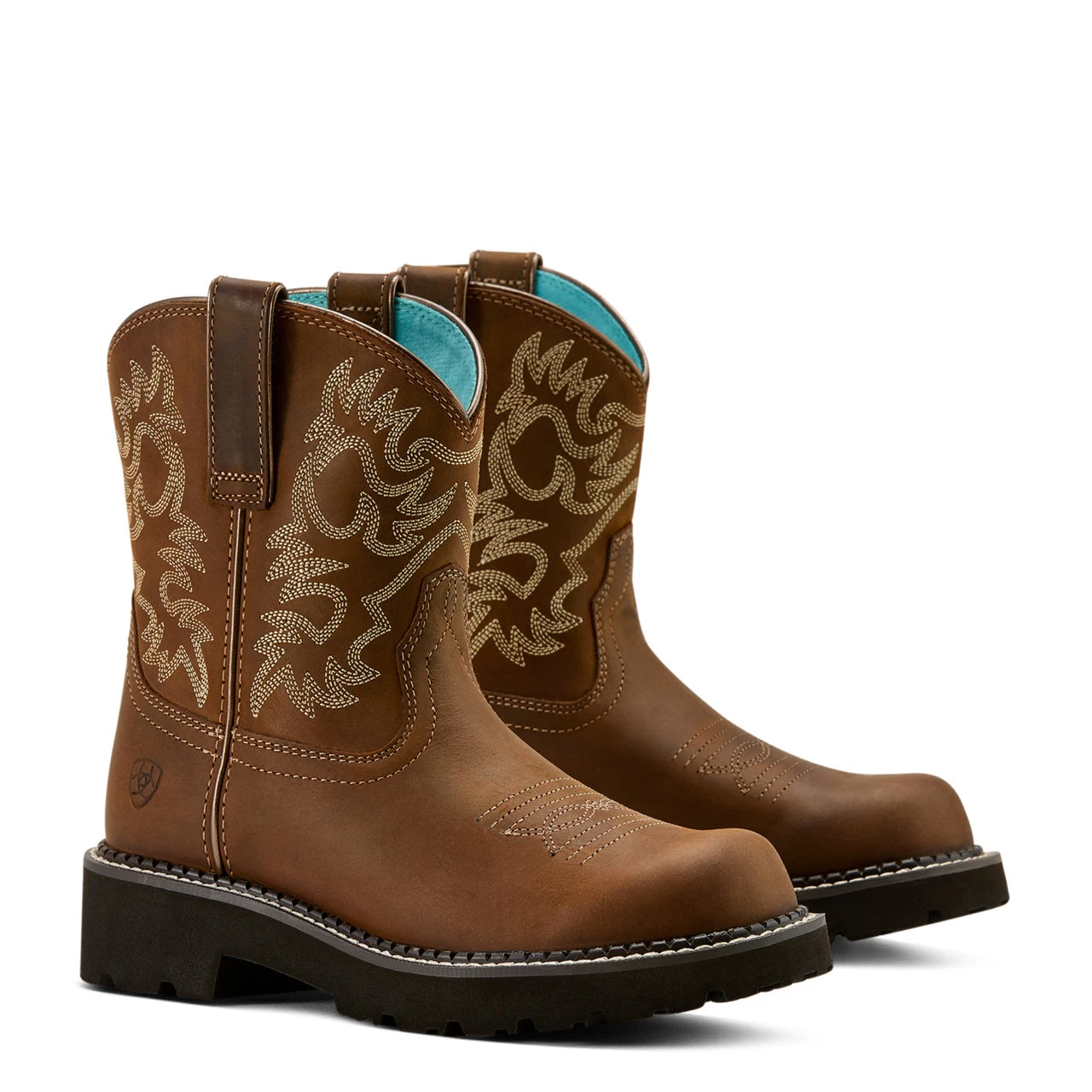 Ariat Ladies Fatbaby Embroidered Sassy Brown Western Boot 10061281 - Image 7