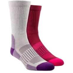 Ariat Ladies AriatTEK® High Performance Pink & Purple Crew Socks AR2909-981